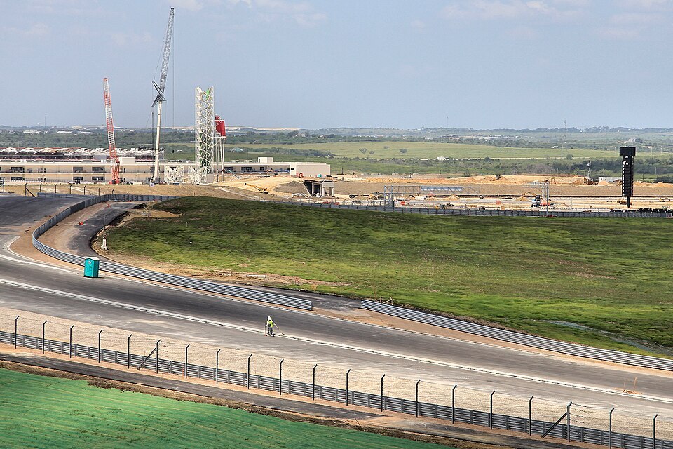 Circuit of the Americas w trakcie budowy, sierpień 2012