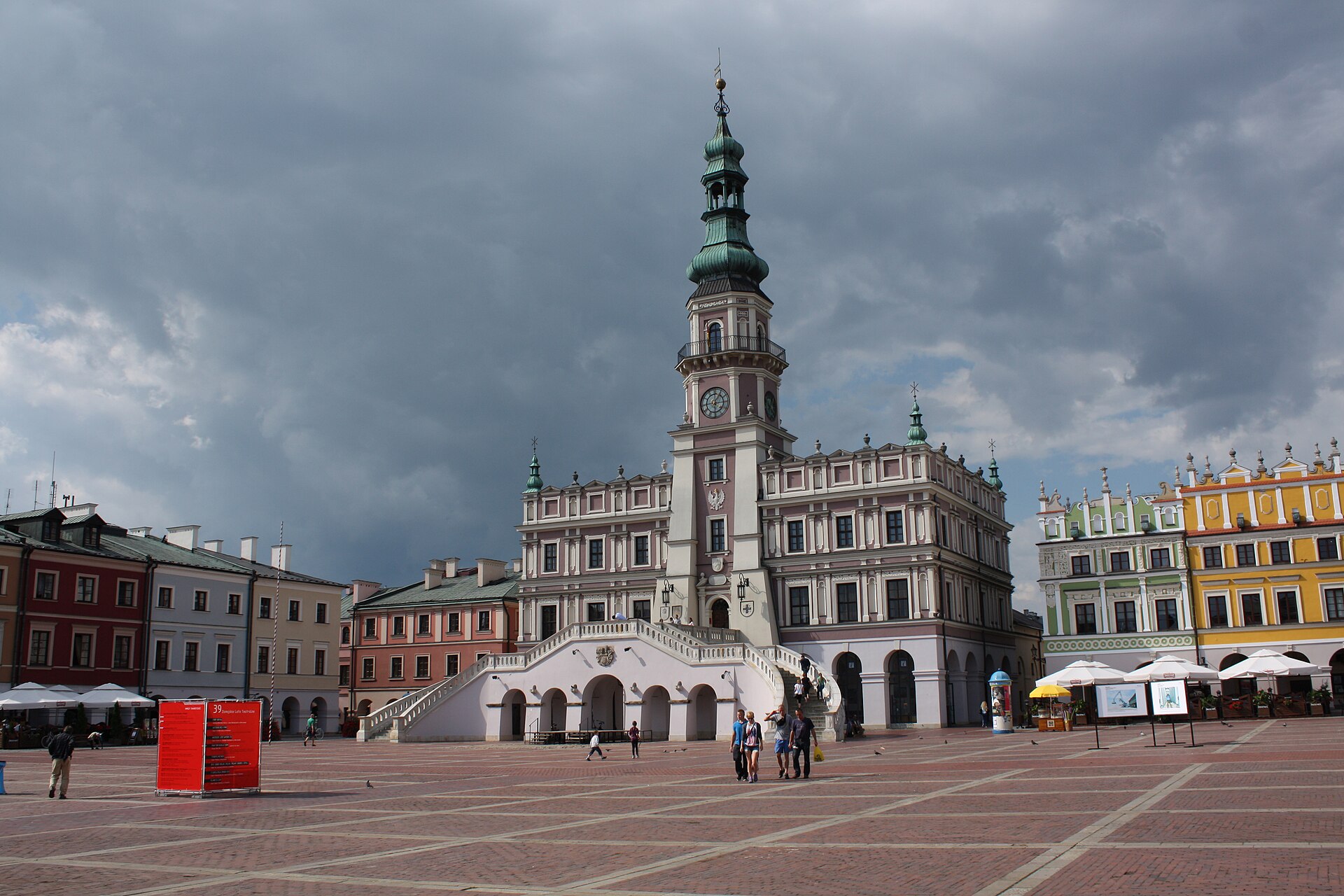 Ratusz w Zamościu — start Green Velo
