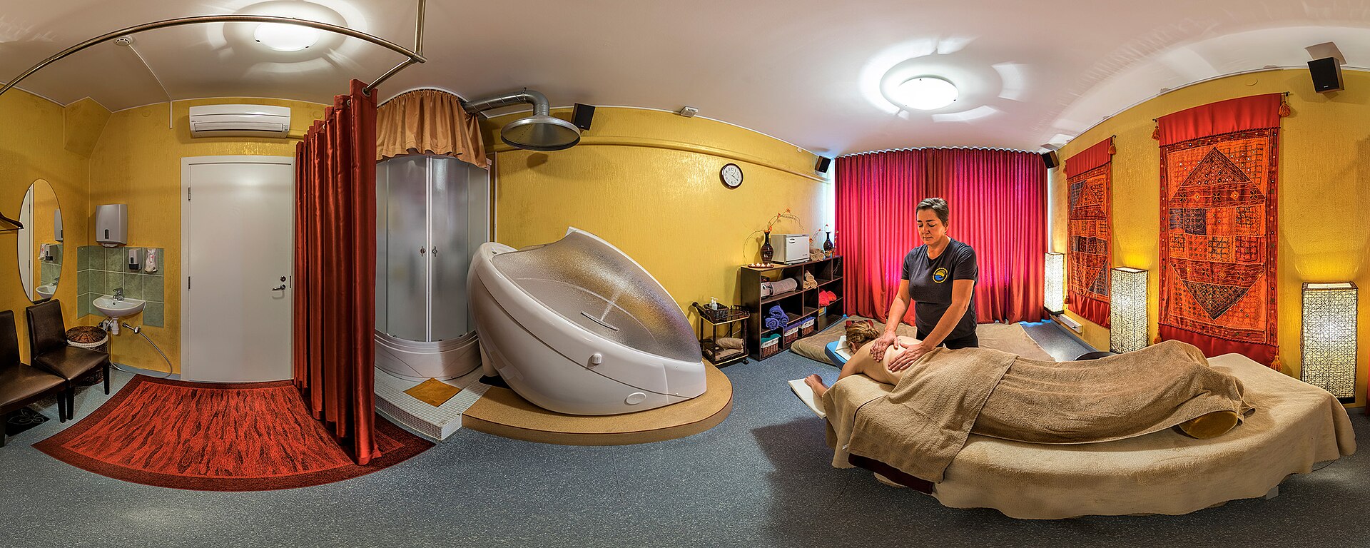 Gabinet masażu — fotografia poglądowa działu wellness